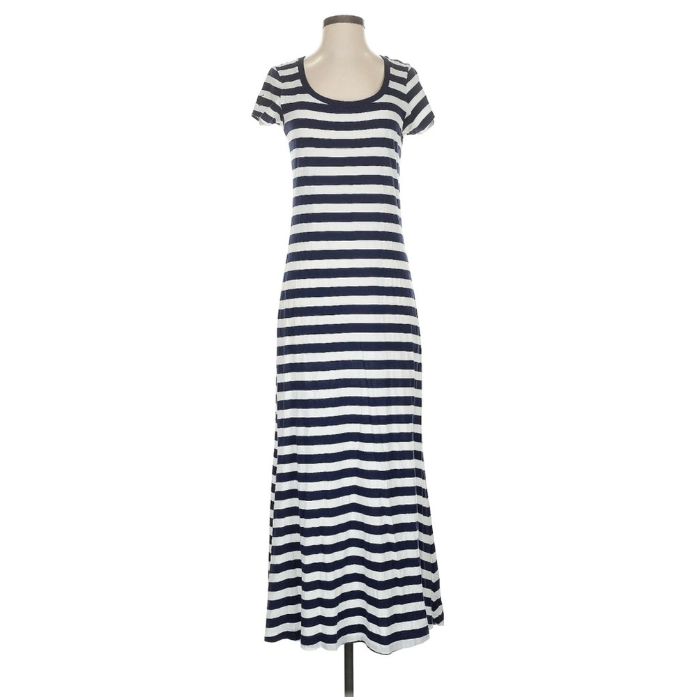 Polo by Ralph Lauren Navy and White Striped Maxi Dress